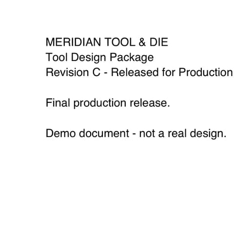 The released die design package, revision C